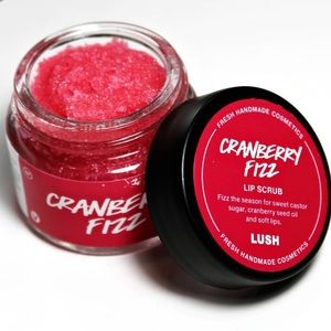 🌼CRANBERRY FIZZ Lush DISCONTINUED RARE lip Scrub NWT